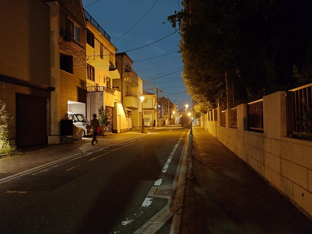 北浦和小学校の裏道。涼しくなって夜の散歩も楽しい季節になってきました🚶 - 1